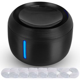 2.5L 84.54OZ Pet Water Fountain Smart Pet Drinking Fountain with LED Light 7 Pack Replaceable Filters Water Level Quiet Pump Dry-Run Protection Cat Do