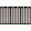 36 Inch Folding Wooden Freestanding Pet Gate Dog Gate with 360�� Flexible Hinge