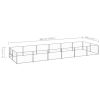 Dog Kennel Silver 129.2 ft² Steel