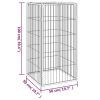 Dog Playpen 4 Panels Black 19.7"x39.4" Powder-coated Steel